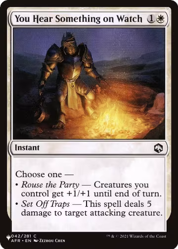 You Hear Something on Watch (042/281), The List Reprints — Magic card price