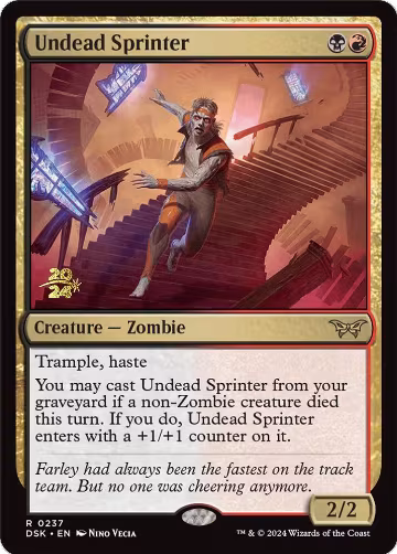 Undead Sprinter (237), Prerelease Cards — Magic card price
