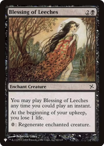 Blessing of Leeches (62/165), The List Reprints — Magic card price