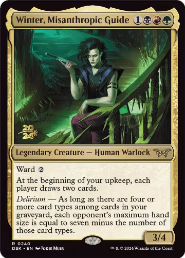Winter, Misanthropic Guide (240), Prerelease Cards — Magic card price