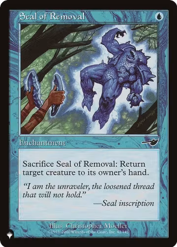 Seal of Removal (42/143), The List Reprints — Magic card price