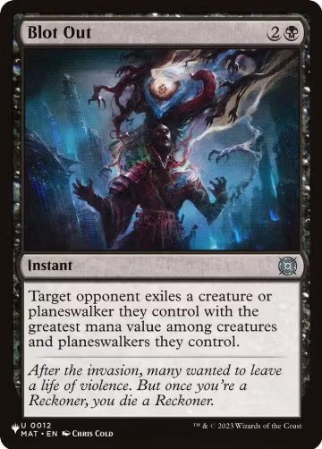 Blot Out (0012), The List Reprints — Magic card price