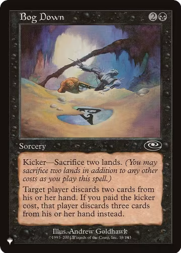 Bog Down (39/143), The List Reprints — Magic card price