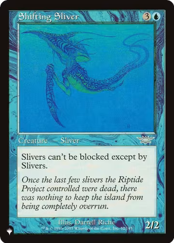 Shifting Sliver (52/145), The List Reprints — Magic card price