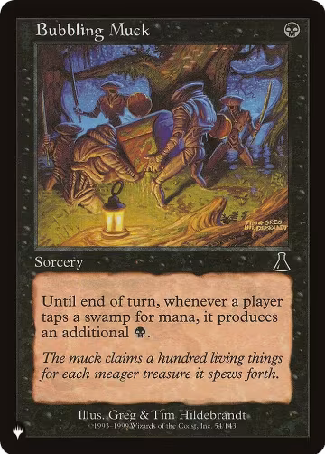Bubbling Muck (54/143), The List Reprints — Magic card price