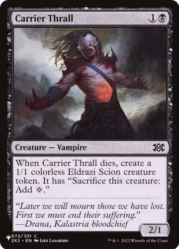 Carrier Thrall (072/024), The List Reprints — Magic card price