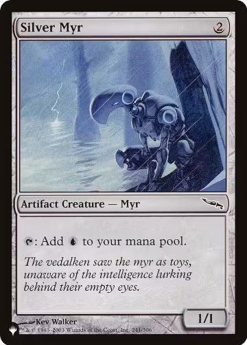 Silver Myr (241/306), The List Reprints — Magic card price