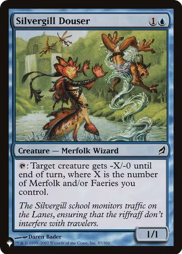 Silvergill Douser (87/301), The List Reprints — Magic card price