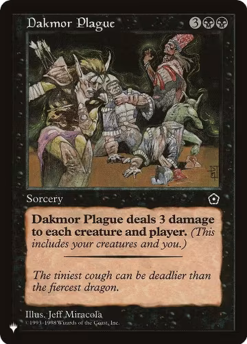 Dakmor Plague, The List Reprints — Magic card price