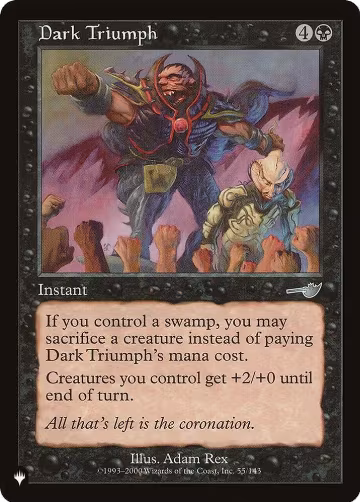Dark Triumph (55/143), The List Reprints — Magic card price
