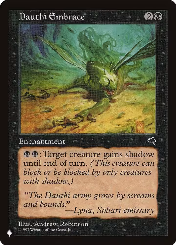 Dauthi Embrace, The List Reprints — Magic card price