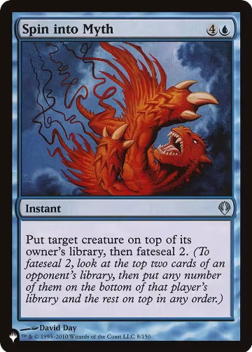 Spin into Myth (8/150), The List Reprints — Magic card price