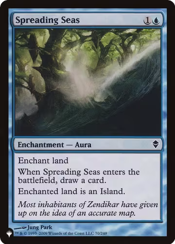 Spreading Seas (70/249), The List Reprints — Magic card price