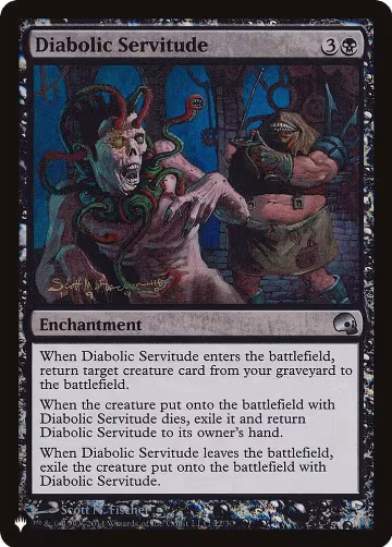 Diabolic Servitude (22/30), The List Reprints — Magic card price