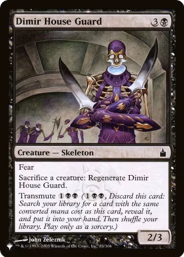 Dimir House Guard (83/306), The List Reprints — Magic card price