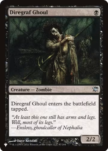 Diregraf Ghoul (97/264), The List Reprints — Magic card price