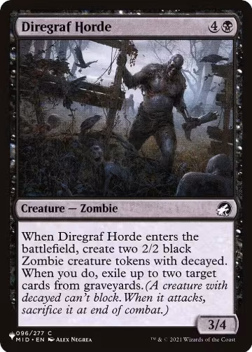 Diregraf Horde (096/277), The List Reprints — Magic card price