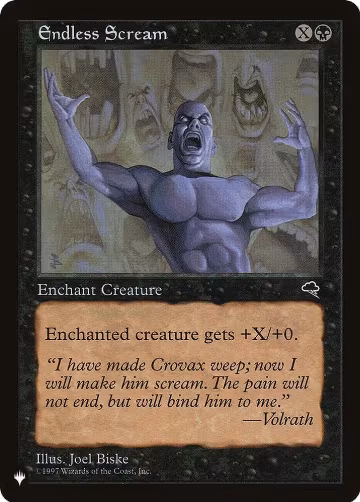 Endless Scream, The List Reprints — Magic card price