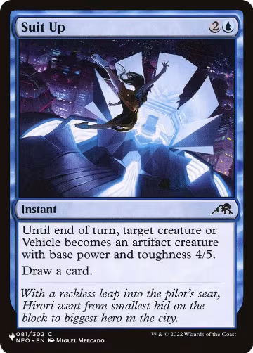Suit Up (081/302), The List Reprints — Magic card price