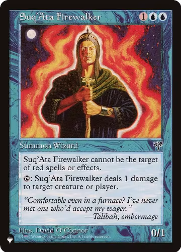 Suq'Ata Firewalker, The List Reprints — Magic card price