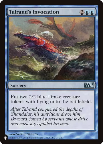 Talrand's Invocation (73/249), The List Reprints — Magic card price