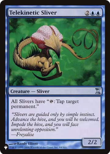 Telekinetic Sliver (84/301), The List Reprints — Magic card price