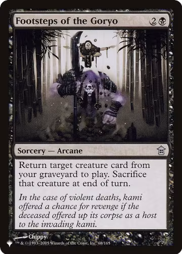 Footsteps of the Goryo (68/165), The List Reprints — Magic card price