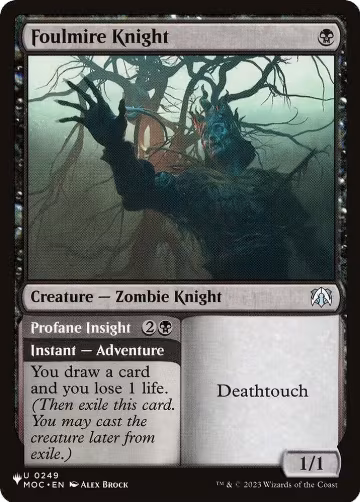 Foulmire Knight (MOC) (0249), The List Reprints — Magic card price