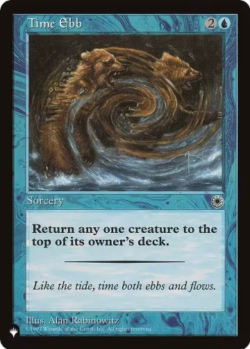 Time Ebb, The List Reprints — Magic card price