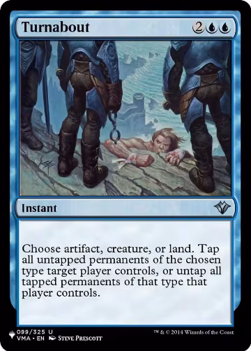 Turnabout (099/325), The List Reprints — Magic card price