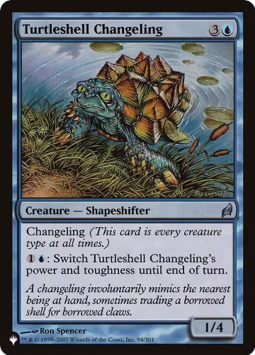 Turtleshell Changeling (94/301), The List Reprints — Magic card price