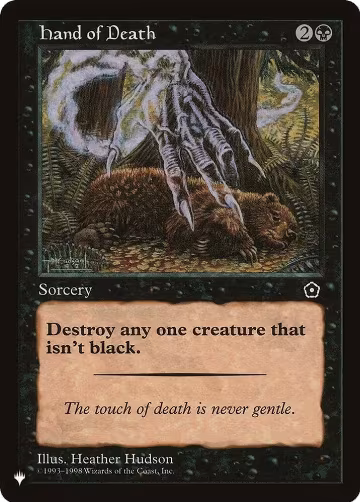 Hand of Death, The List Reprints — Magic card price