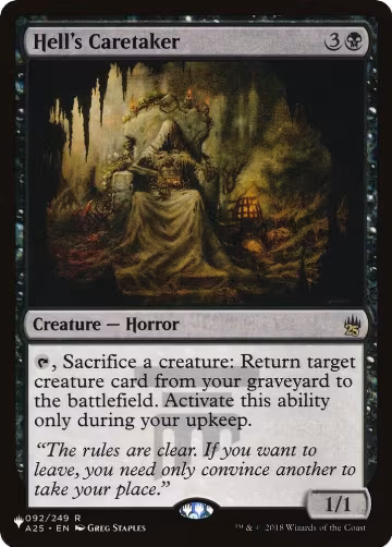 Hell's Caretaker (092/249), The List Reprints — Magic card price