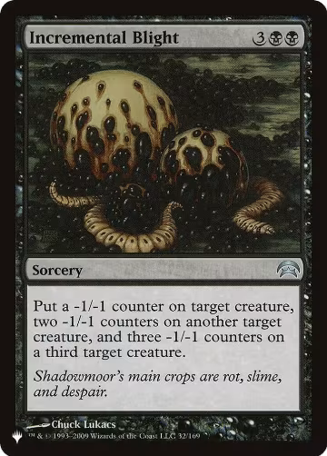 Incremental Blight (32/169), The List Reprints — Magic card price