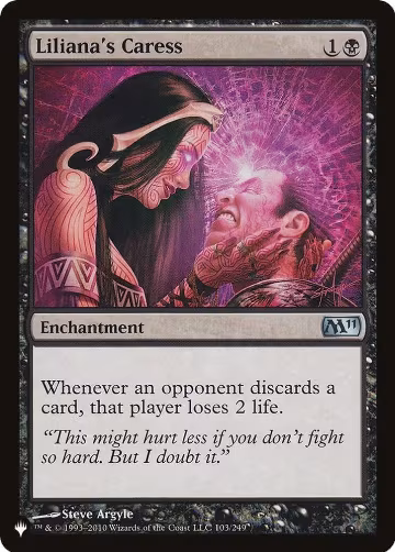 Liliana's Caress (103/249), The List Reprints — Magic card price