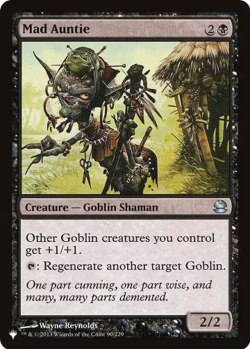 Mad Auntie (90/229), The List Reprints — Magic card price
