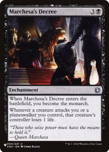 Marchesa's Decree (044/221), The List Reprints — Magic card price