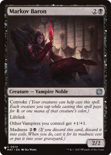 Markov Baron (0014), The List Reprints — Magic card price