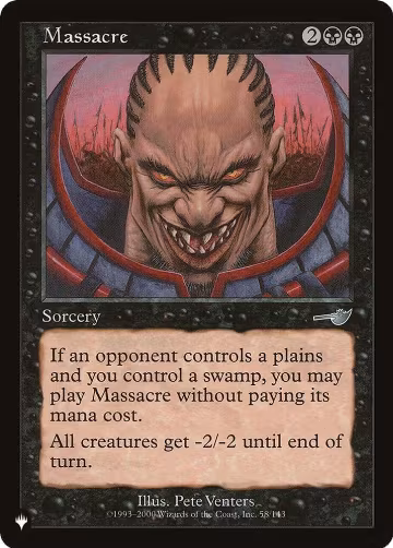 Massacre (58/143), The List Reprints — Magic card price