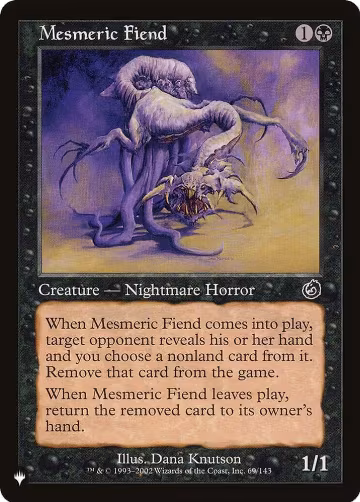 Mesmeric Fiend (69/143), The List Reprints — Magic card price