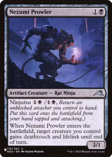 Nezumi Prowler (116/302), The List Reprints — Magic card price