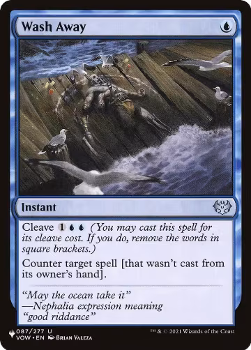 Wash Away (087/277), The List Reprints — Magic card price