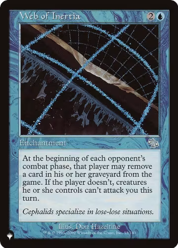 Web of Inertia (53/143), The List Reprints — Magic card price