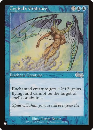 Zephid's Embrace (114/350), The List Reprints — Magic card price