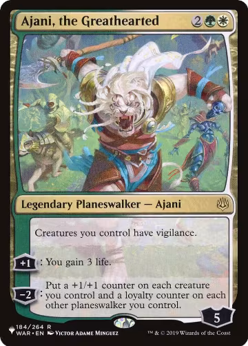 Ajani, the Greathearted (184/264), The List Reprints — Magic card price