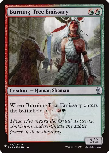 Burning-Tree Emissary (088/133), The List Reprints — Magic card price