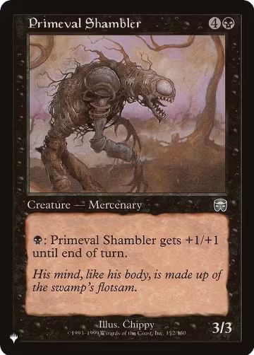 Primeval Shambler (152/350), The List Reprints — Magic card price