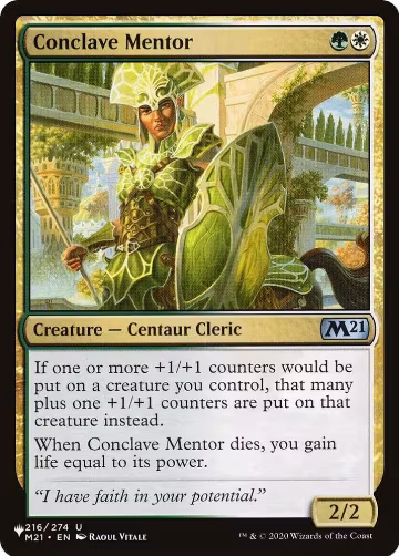 Conclave Mentor (216/274), The List Reprints — Magic card price