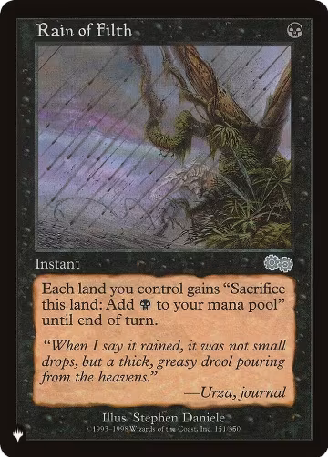 Rain of Filth (151/350), The List Reprints — Magic card price