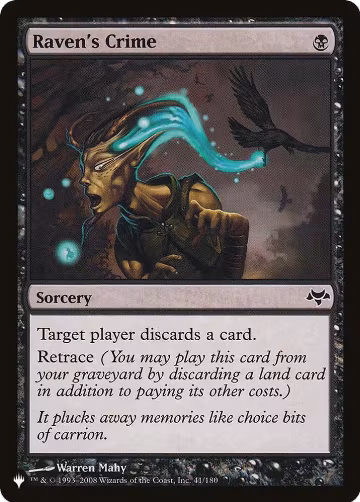 Raven's Crime (41/180), The List Reprints — Magic card price